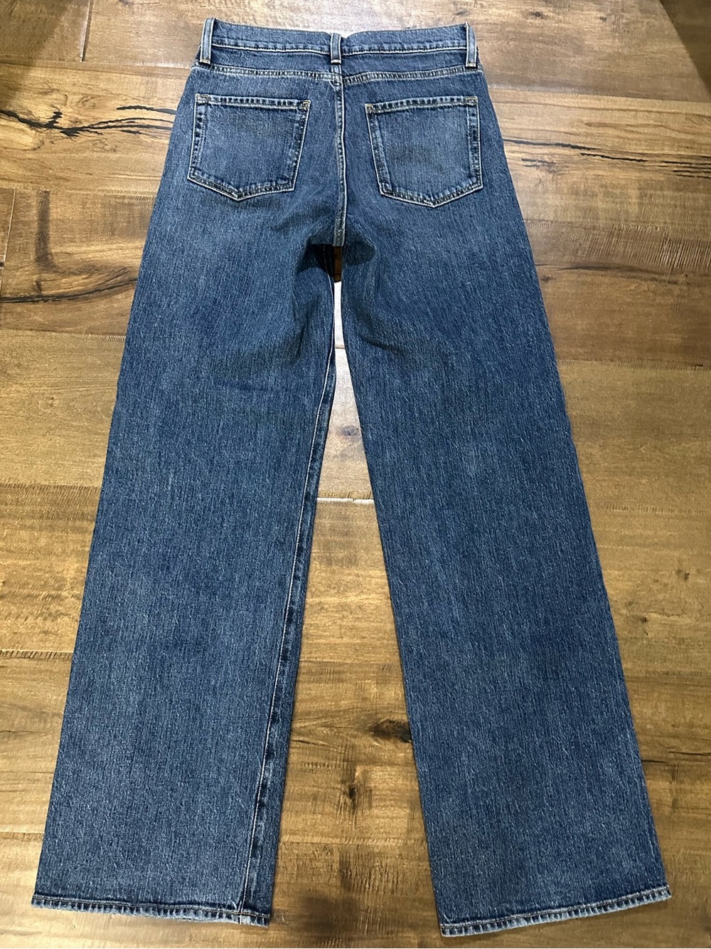 Nordstrom Women's Wide Leg Jeans in Medium Blue Wash - Picture 2 of 5